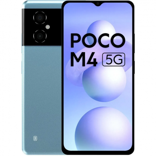 Telefon Mobil Xiaomi Poco M4 5G, Dual SIM, 128GB, 6GB RAM, 5G, Cool Blue