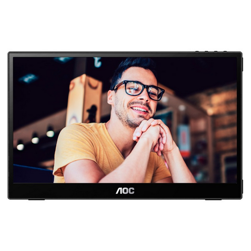 Monitor LED AOC 16T3EA, 15.6inch, 1920x1080, 4ms, Black