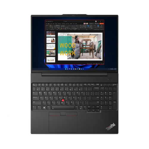 Laptop Lenovo ThinkPad E16 Gen 1, Intel Core i7-13700H, 16inch, RAM 16GB, SSD 1TB, Intel Iris Xe Graphics, No OS, Graphite Black