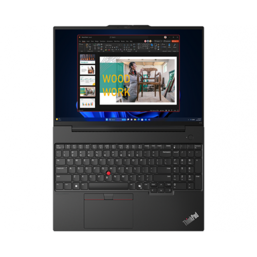 Laptop Lenovo ThinkPad E16 Gen 2, Intel Core Ultra 5 125U, 16inch, RAM 16GB, SSD 512GB, Intel Graphics, No OS, Graphite Black