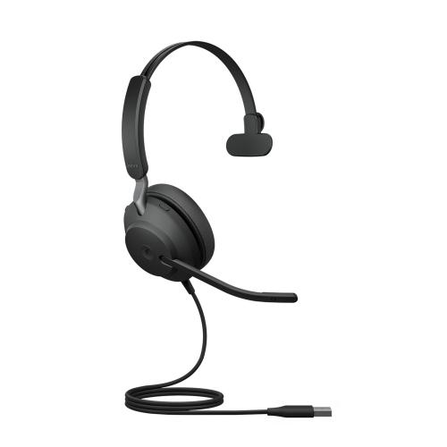 Casca cu microfon Jabra Evolve2 40, USB-C, Black