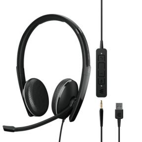 Casti cu microfon Sennheiser by Epos Adapt 165 II, USB-A/3.5mm jack, Black