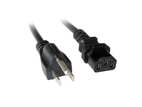 2m US 3 Pin to C13 Mains 