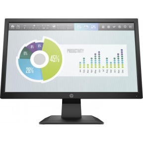 Monitor LED HP P204V, 19.5inch, 1600x900, 5ms GTG, Black