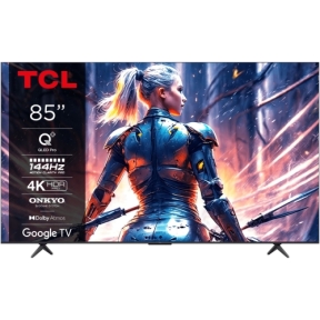 Televizor QLED TCL Smart 85T8B (2024) Seria T8B, 85inch, Ultra HD 4K, Black