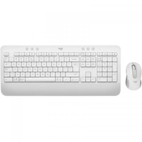 Kit Wireless Logitech MK650 - Tastatura, USB, White + Mouse Optic, USB Wireless, White