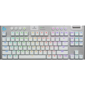 Tastatura Logitech G915 X Lightspeed TKL GL TACTILE, USB/USB Wireless/Bluetooth, Layout UK, White-Silver