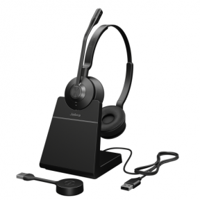 Casti cu microfon Jabra Engage 55 Stereo UC, DECT Wireless/USB-A, Black