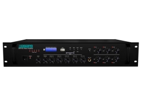 Amplificator cu mixer DSPPA MP310U, 120W, 100V, 6 zone, USB/SD/Tuner, intrare 4xMIC/3xAUX, 4-16 Ohmi