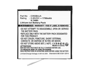 Battery 3.85V 1750mAh 6.74Wh 