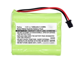 Battery 4.32Wh Ni-Mh 3.6V 