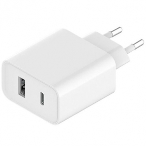 Incarcator retea Xiaomi BHR4996GL, 1x USB, 1x USB-C, 33W, White