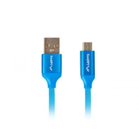 Cablu de date Lanberg CA-USBM-20CU-0010-BL, USB - microUSB, 1m, Blue