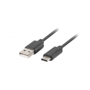 Cablu de date Lanberg CA-USBO-20CU-0010-BK, USB 2.0 - USB-C, 1m, Black