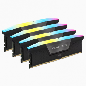Kit memorie Corsair Vengeance RGB 64GB, DDR5-6400MHz, CL32, Quad Channel