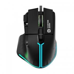 Mouse Optic Canyon Fortnax GM-636, RGB LED, USB, Black