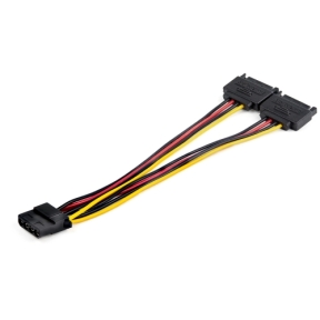 Cablu Startech DSATPMOLP4, 2x SATA (15 pin) - LP4, 0.15m