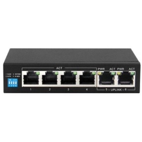 Switch Extralink EX.14831, 6 porturi, PoE