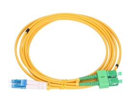 Extralink LC/UPC-SC/APC | Patchcord | Jednomodowy, Duplex, G657A, 3mm, 2m