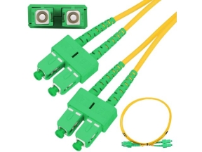 Extralink SC/APC-SC/APC | Patchcord | Jednomodowy, Duplex, G652D, 3mm, 3m