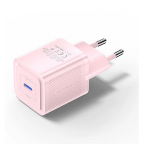 Incarcator retea Vention FEPP0-EU, 1x USB-C, 20W, Pink