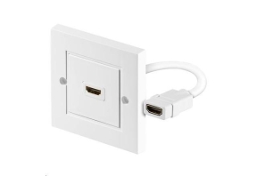 HDMI wall socket 1 port white