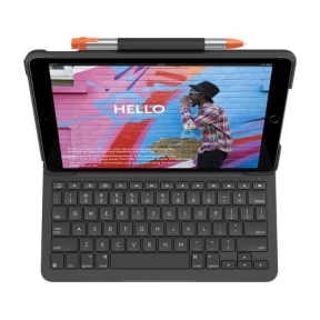 Husa/Stand Logitech SLIM FOLIO pentru Ipad 7gen de 10.2inch, Layout CH, Graphite