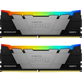 Kit Memorie Kingston FURY Renegade RGB Black Intel XMP 2.0, 64GB, DDR4-3200MHz, CL16, Dual Channel