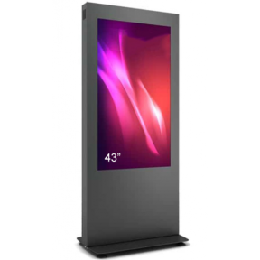 Totem Display Public Kiosk B01V43N-BBB, 43inch, Black