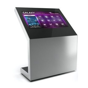 Totem Display Public Kiosk Z03H50T-SBB, 50inch, Black-Silver