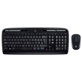 Kit Wireless Logitech MK3300 - Tastatura, USB, Layout Spania, Black + Mouse Optic M215, USB, Black
