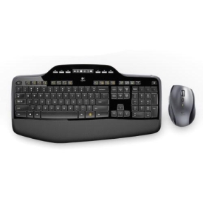 Kit Wireless Logitech MK710 - Tastatura, USB, Layout Germana, Black + Mouse Optic, USB, Black