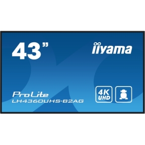 Business Display Iiyama Seria ProLite LH4360UHS-B2AG, 43inch, 3840x2160pixeli, Black