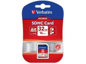 Memory Card Verbatim Premium SDHC, 32GB, Class 10 - 43963