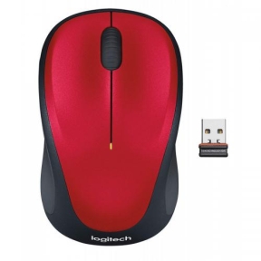 Mouse Optic Logitech M235, USB Wireless, Black-Red