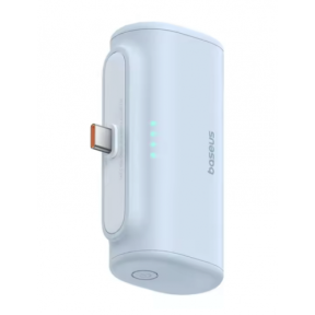 Baterie portabila Baseus Compact, 1 x USB-C, 5000mAh, Blue