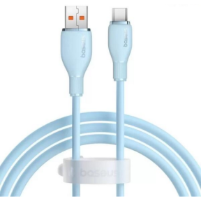 Cablu de date Baseus Pudding, USB-A male - USB-C male, 1.2m, Blue