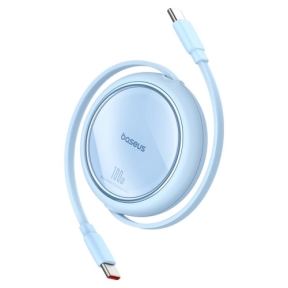 Cablu de date Baseus Free2Draw Mini, USB-C male - USB-C male, 1m, Blue