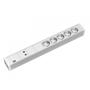 PDU Bachmann 333.602, 5x Schuko, White