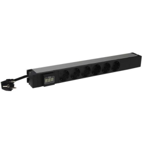 PDU Legrand LN646841, 6x Schuko, Black