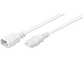 Power Cord C13 - C14 3m White