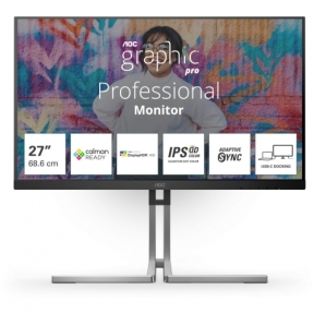 Monitor LED AOC Q27U3CV, 27inch, 2560x1440, 4ms GtG, Black