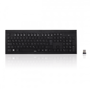 Tastatura Wireless Hama Cortino, USB, Layout RO, Black