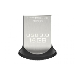 StickMemorie SanDisk by WD Ultra Fit 16GB, USB 3.0, Black