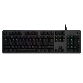 Tastatura Logitech G512 Carbon GX Brown Tactile Switch, RGB LED, USB, Layout Germania, Black