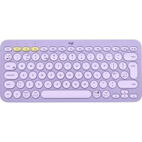 Tastatura Wireless Logitech K380, Bluetooth, Layout US, Lavender Lemonade