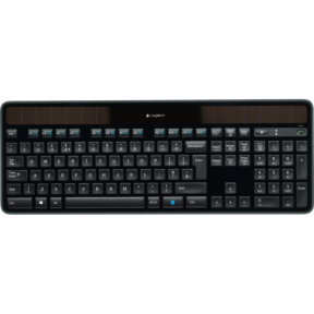Tastatura Wireless Logitech K750 Solar, USB, Layout Elvetia, Black