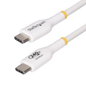 Cablu Startech USB2EPR4MW, USB-C male - USB-C male, 4m, White