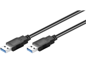 USB3.0  A-A 0.5m M-M, Black