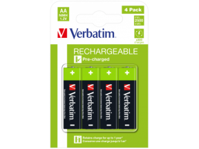 Verbatim Rechargeable Battery AA 4 Pack / HR6